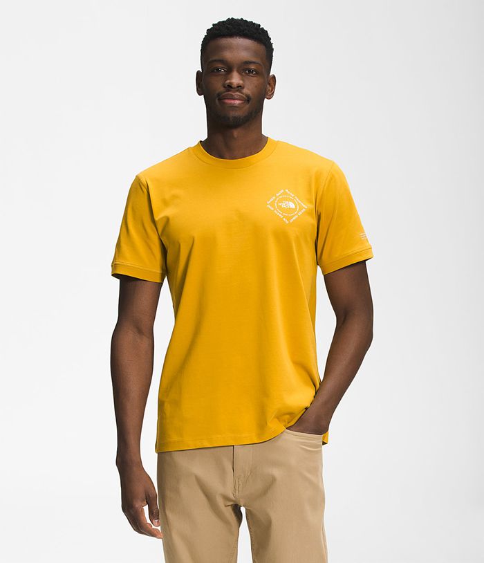 The North Face T-Shirts Κίτρινα Ανδρικα Κοντομανικα Himalayan Bottle Source - Greece 3154MZPLJ